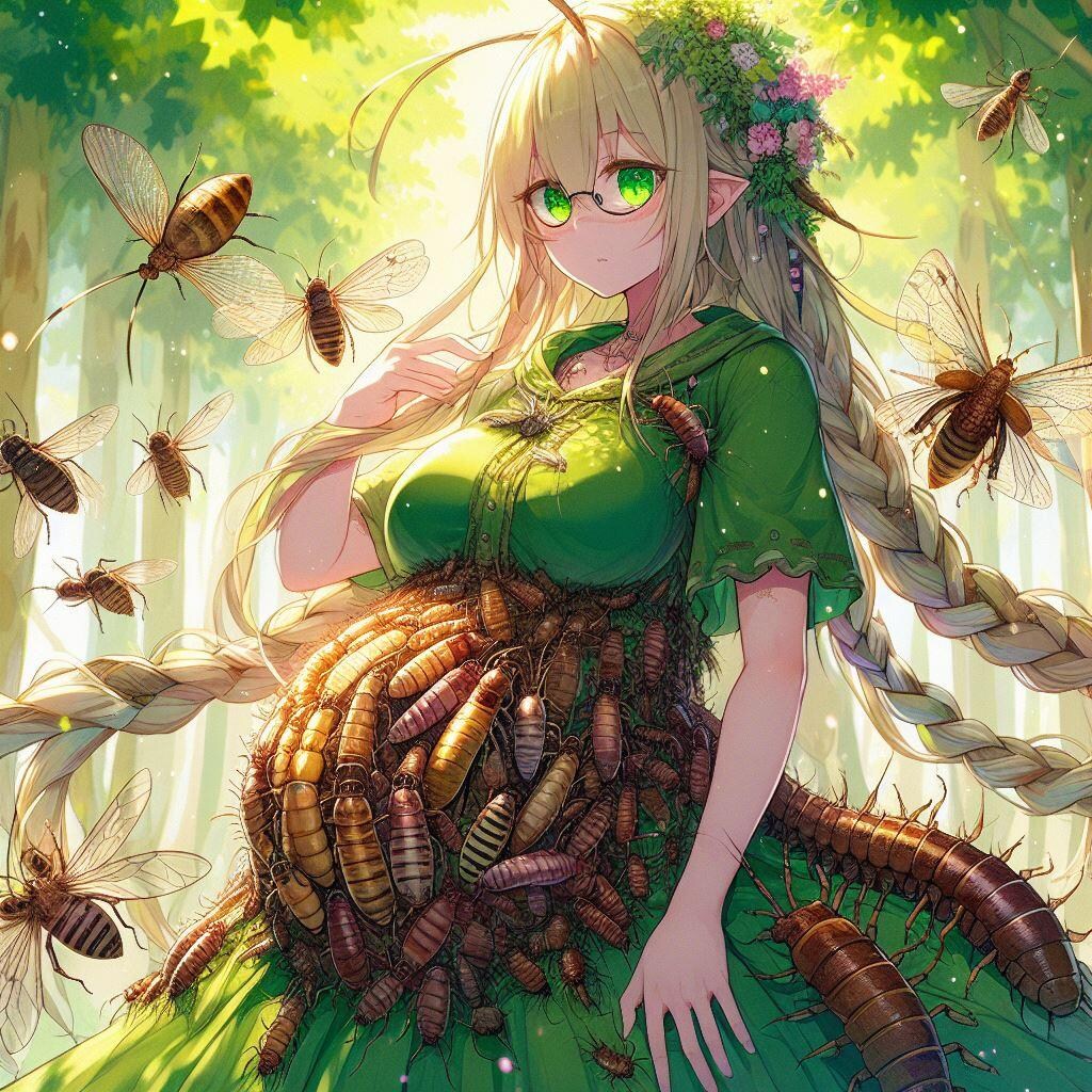 虫の妊婦