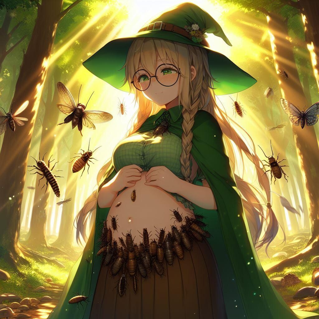 虫の妊婦