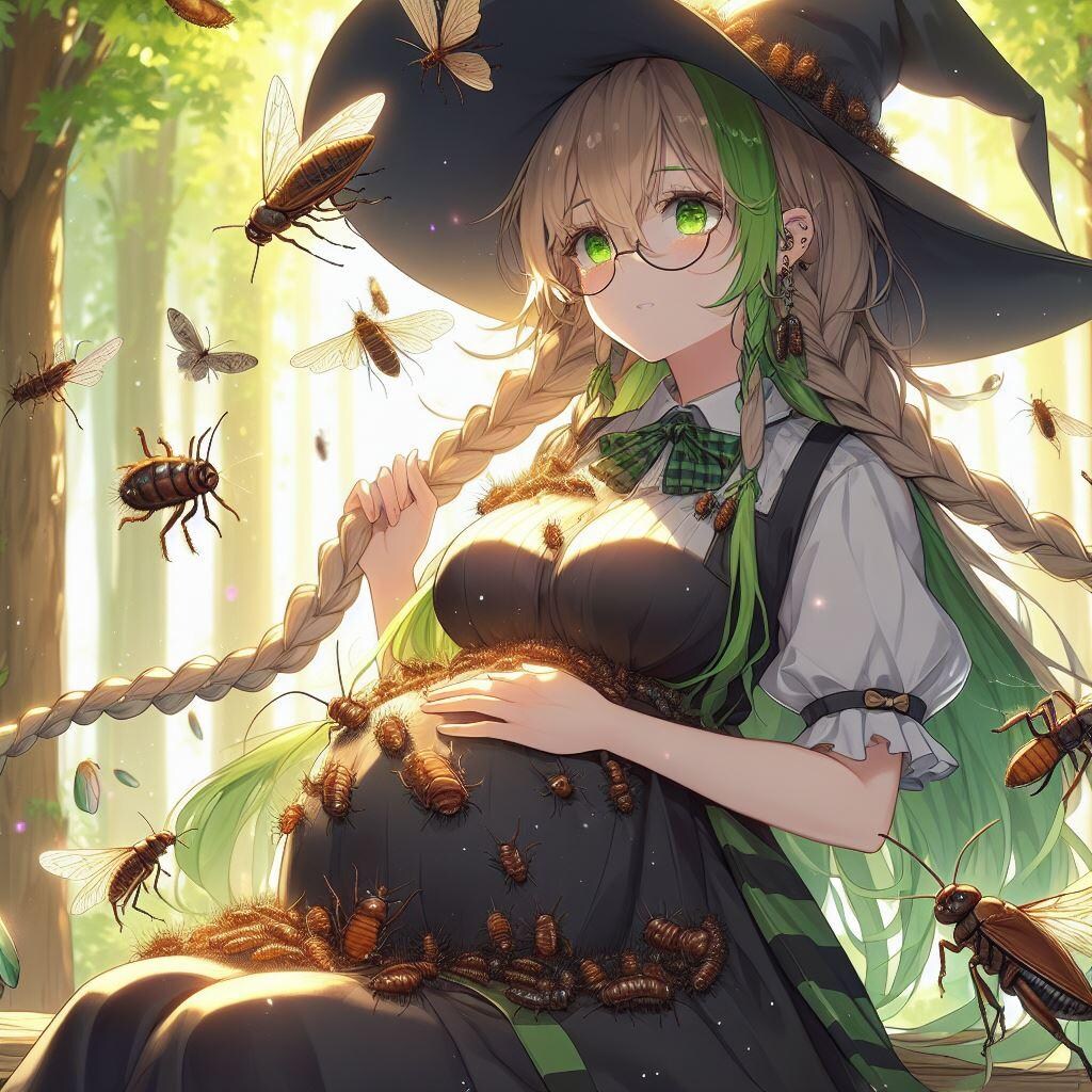 虫の妊婦