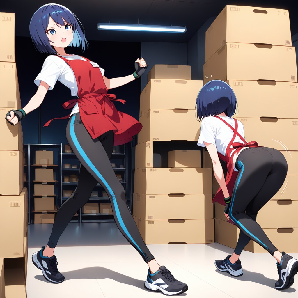 品出し担当・アクティブボブ子ちゃん | の人気AIイラスト・グラビア