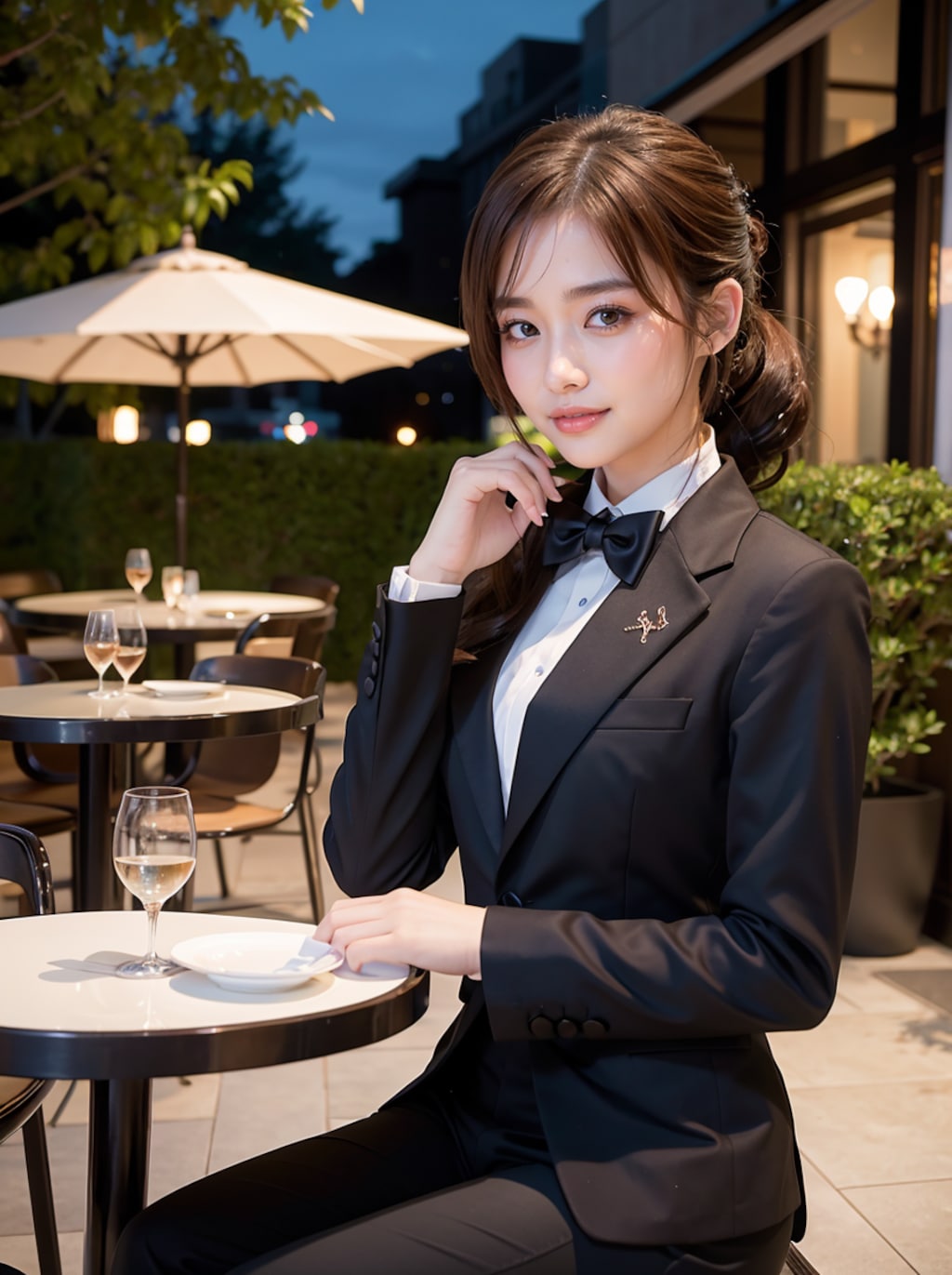 タキシード女子