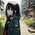少女と廃墟 2枚目