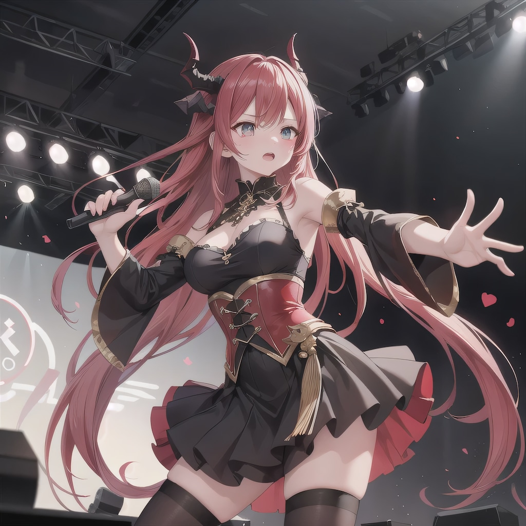 赤髪ロングのアイドル