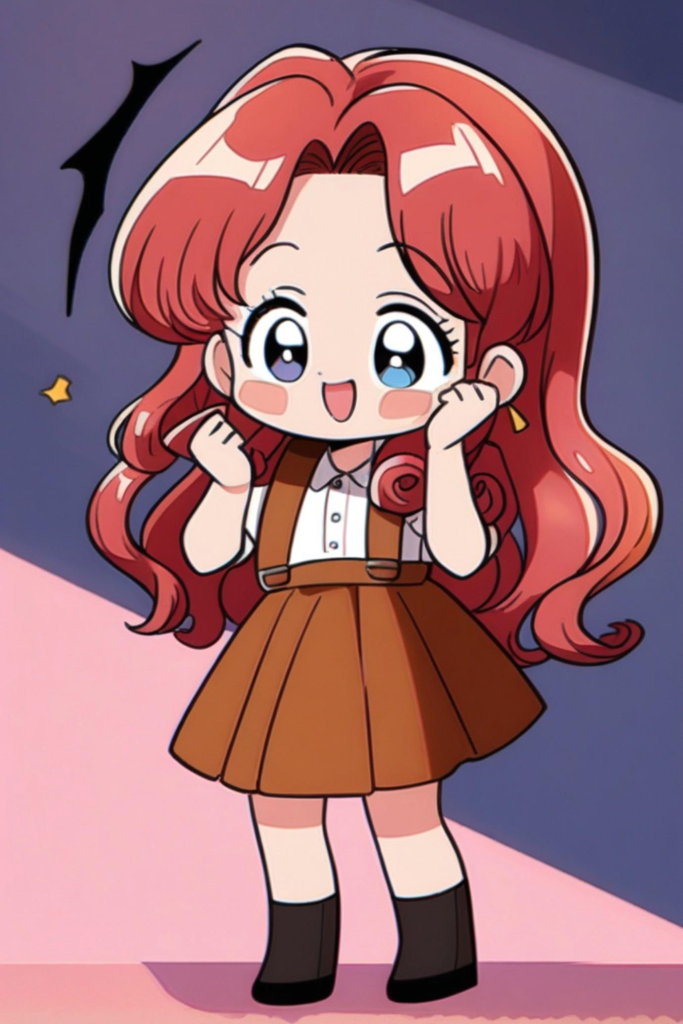 レトロアニメの赤髪ちゃん | の人気AIイラスト・グラビア