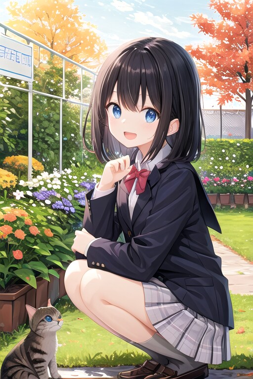 猫と女の子 | の人気AIイラスト・グラビア