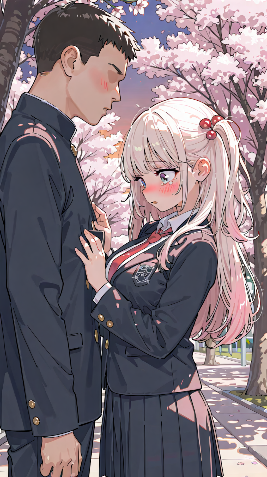 先輩の第二ボタンを・・・