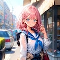 カーディガン腰に巻くトパーズちゃん 5枚目