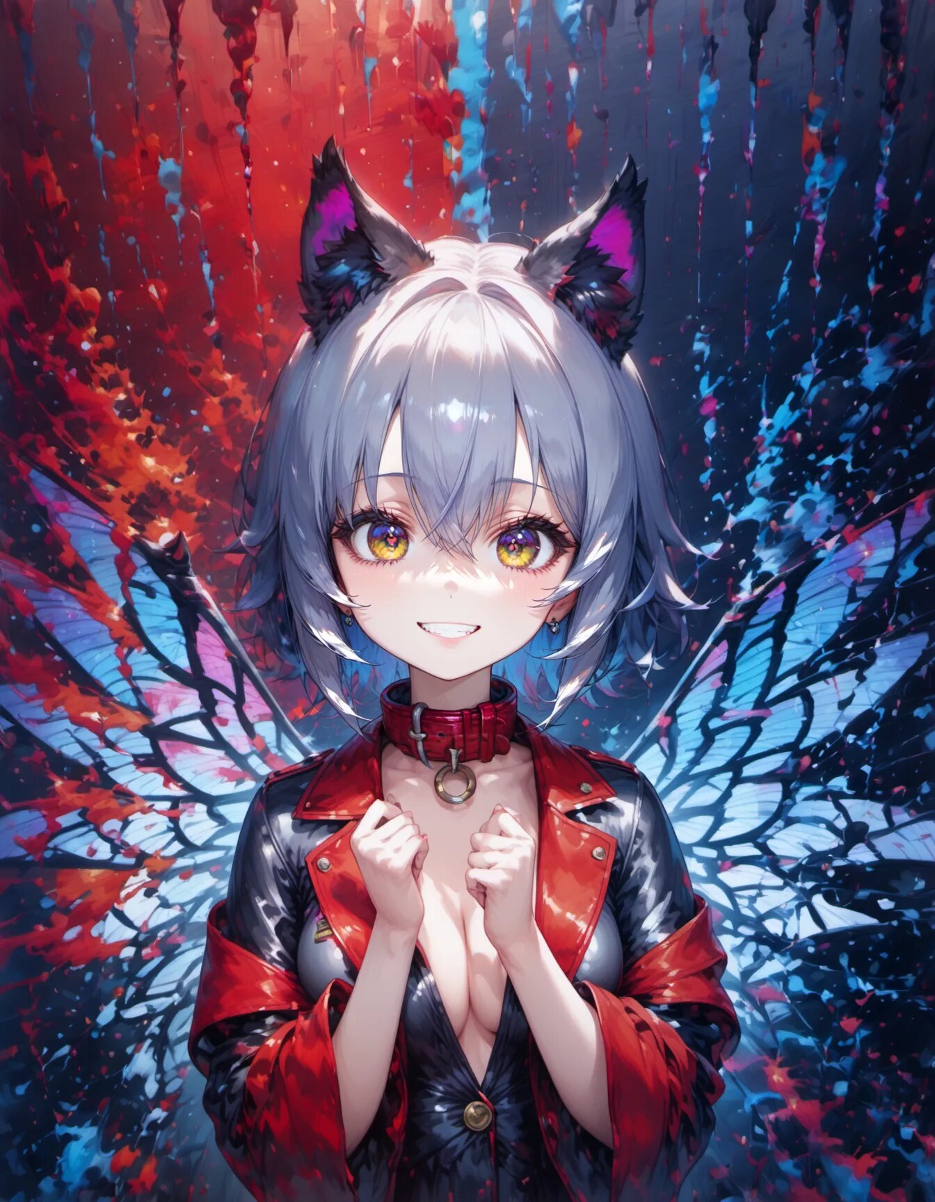 Wings of Crimson and Azure | の人気AIイラスト・グラビア