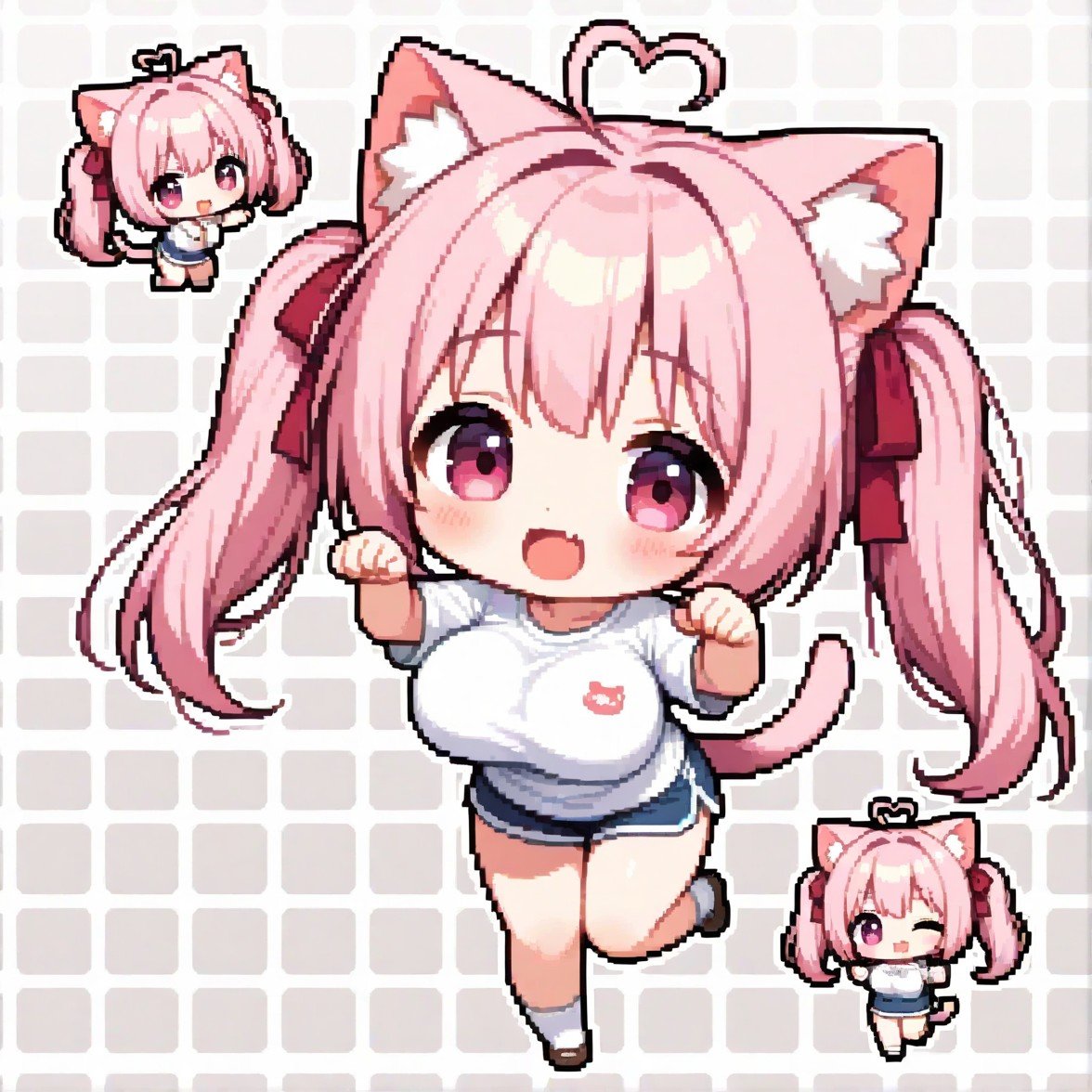 猫ちゃん(ドット)