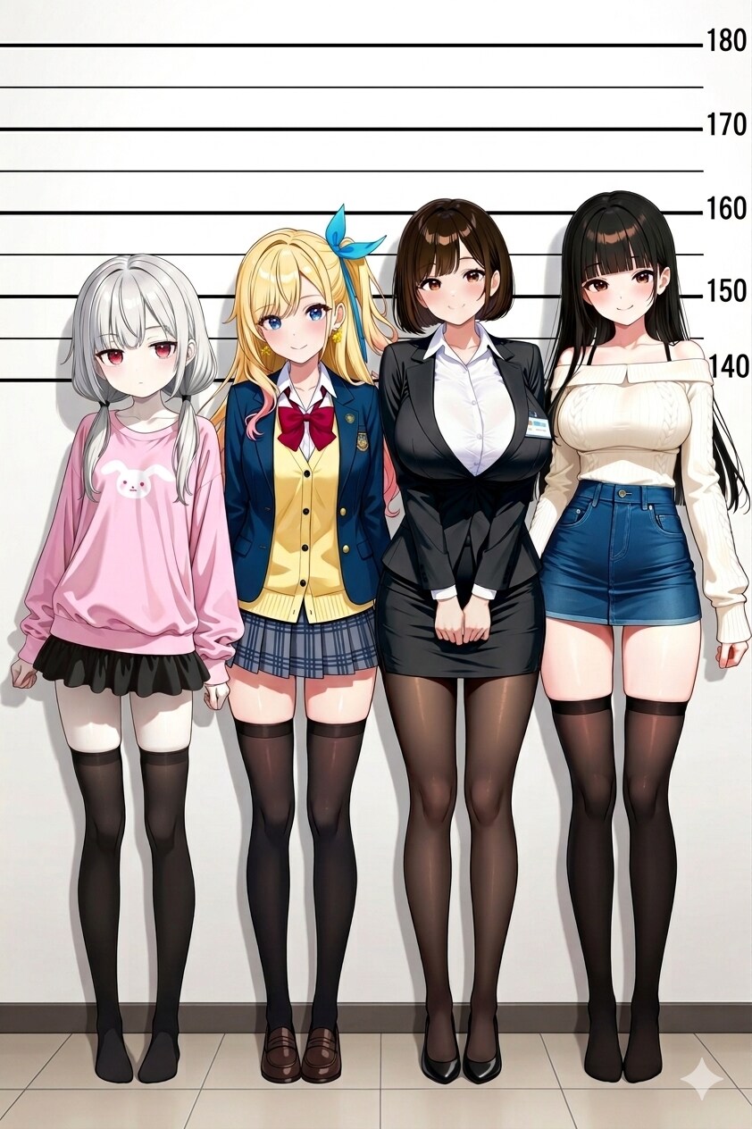うちの子身長比較図