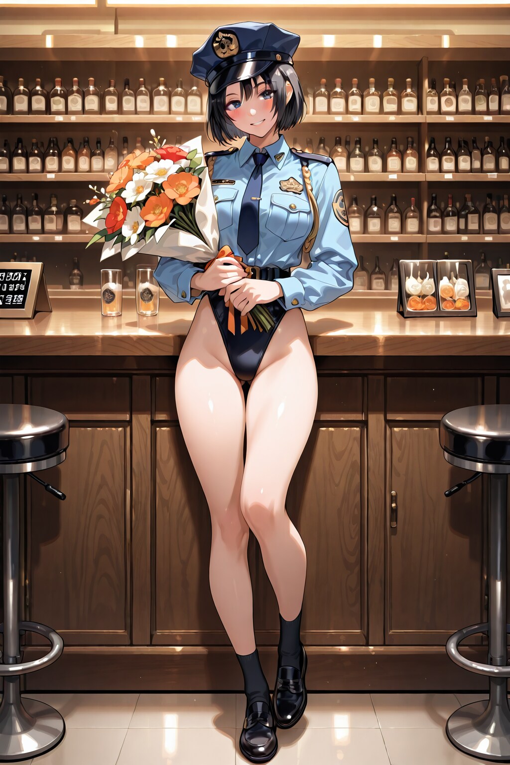 ハイレグ婦警熱海ホムラ国民の文学バー六本木店