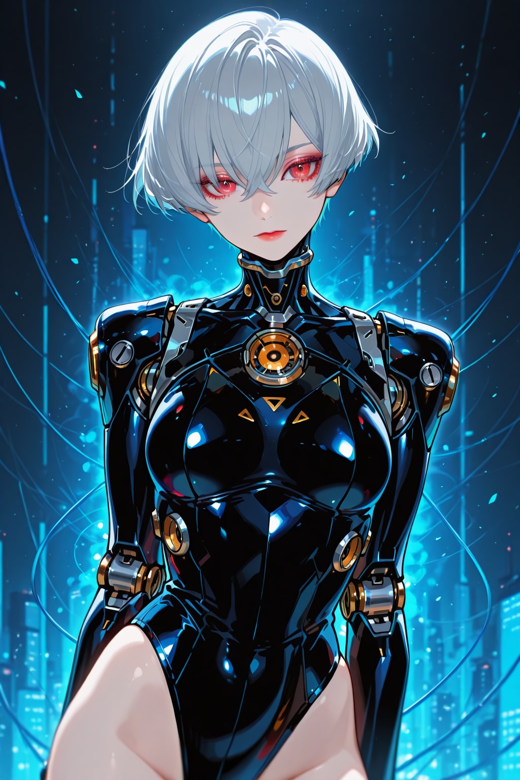 ナイスバディーなサイボーグ淑女 | の人気AIイラスト・グラビア