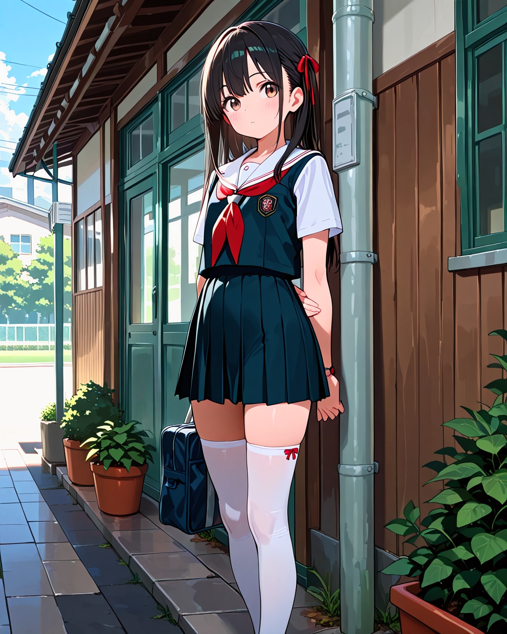 制服ニーハイ | の人気AIイラスト・グラビア