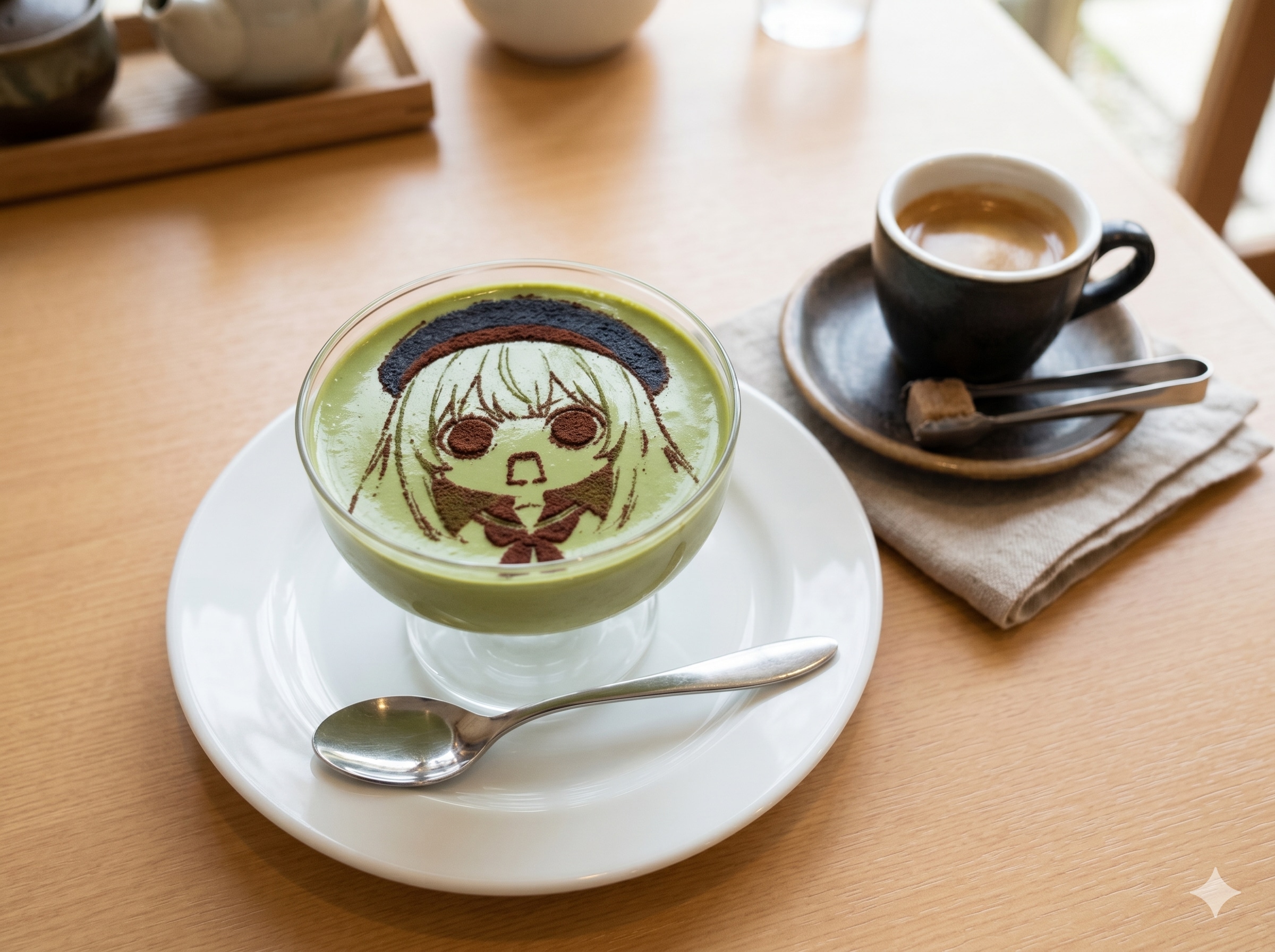 デザートのえらいこっ茶っプリン