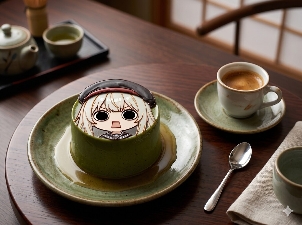 デザートのえらいこっ茶っプリン