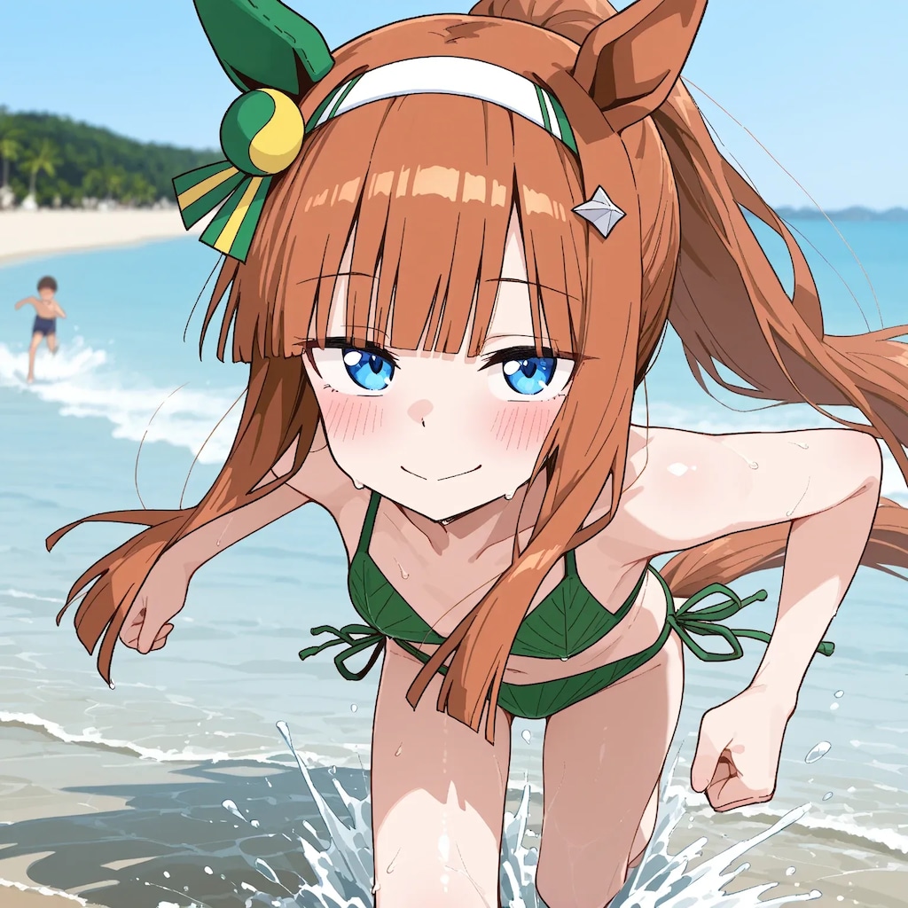 バカンスでも走るのをやめないウマ娘さん☆