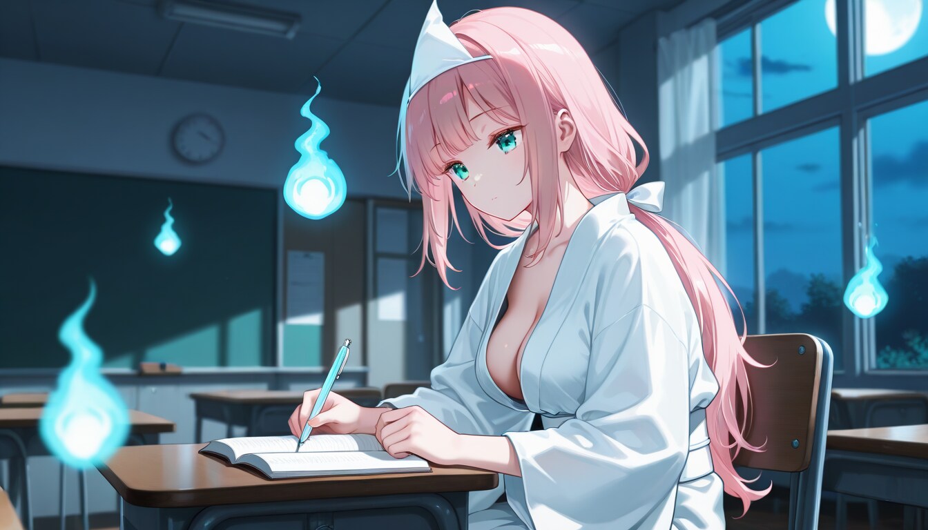 深夜の学校