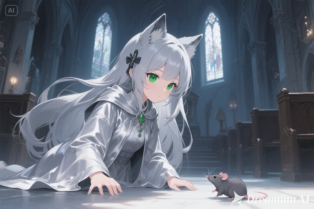 ステラちゃんとネズミ