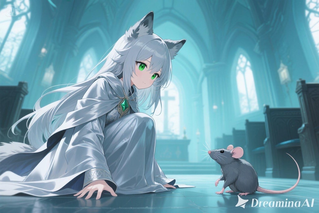 ステラちゃんとネズミ