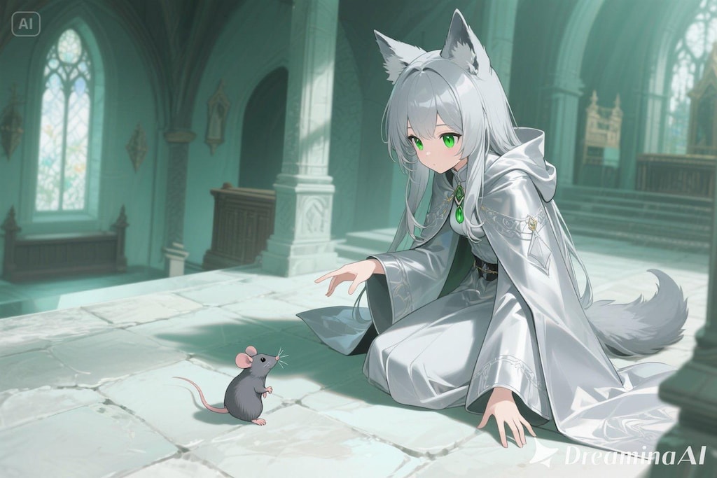 ステラちゃんとネズミ