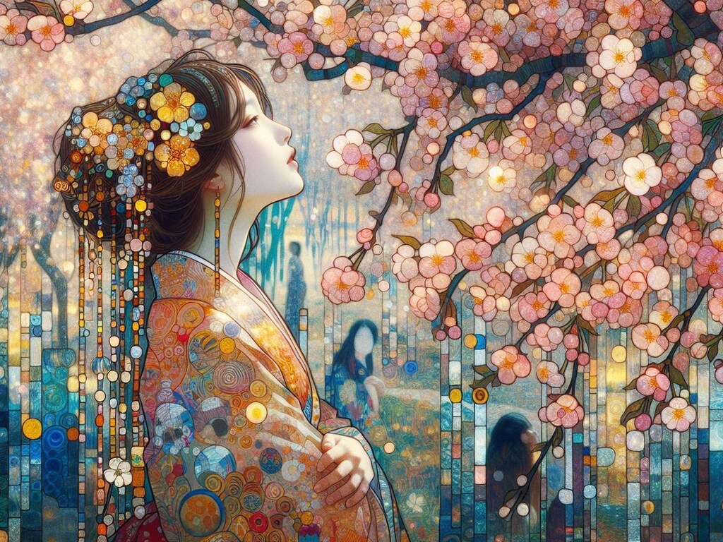 桜と少女  04-3（8枚）