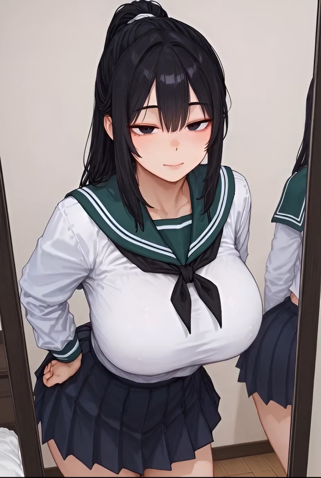 ポニーテールの女子高生