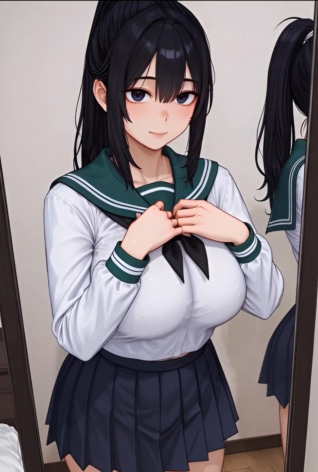 ポニーテールの女子高生