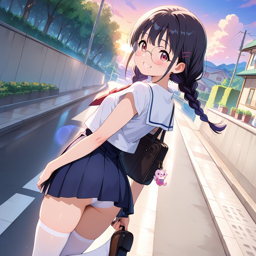 丸子・夕焼け