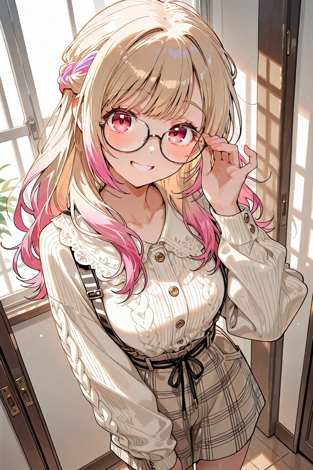 メガネ美少女
