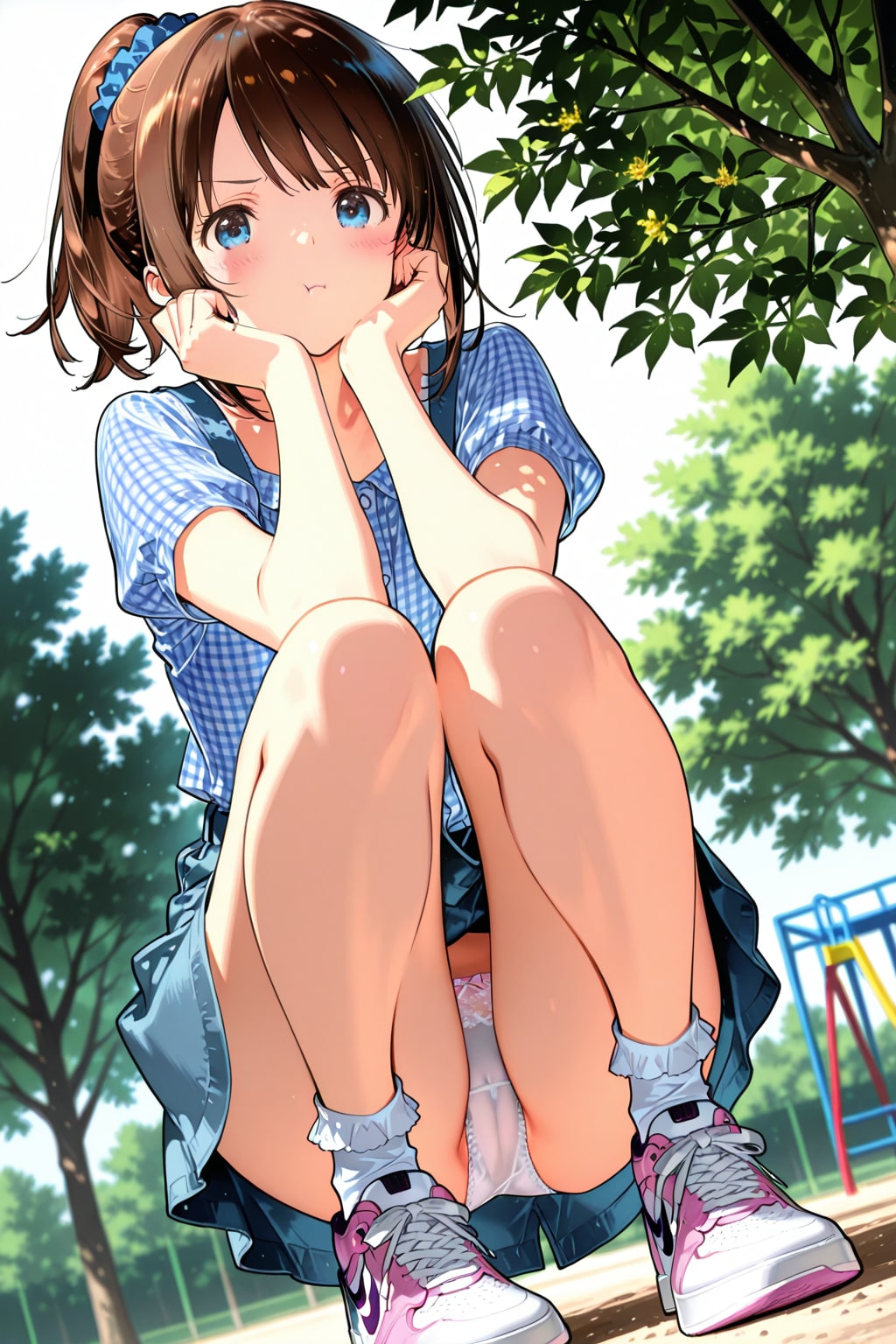 公園で