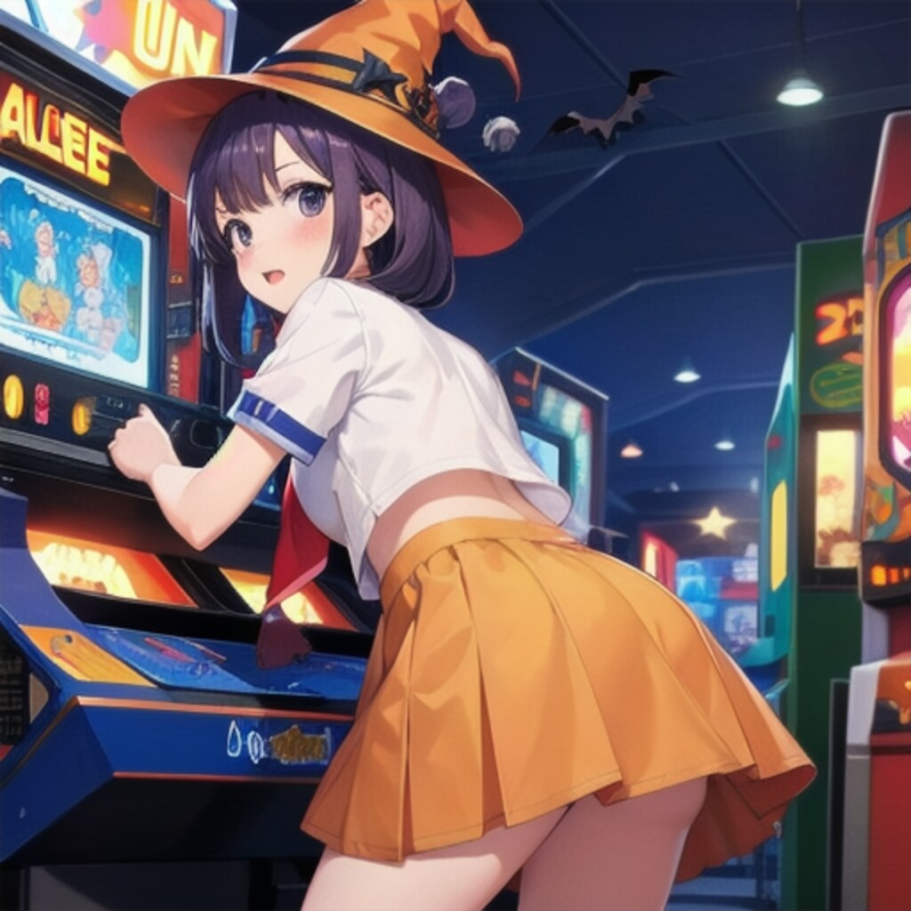 ゲーム中に不意に友達に名前を呼ばれたガール：きょうのアーケードガール