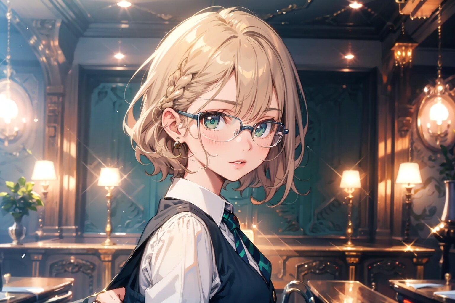 2枚] 金髪執事