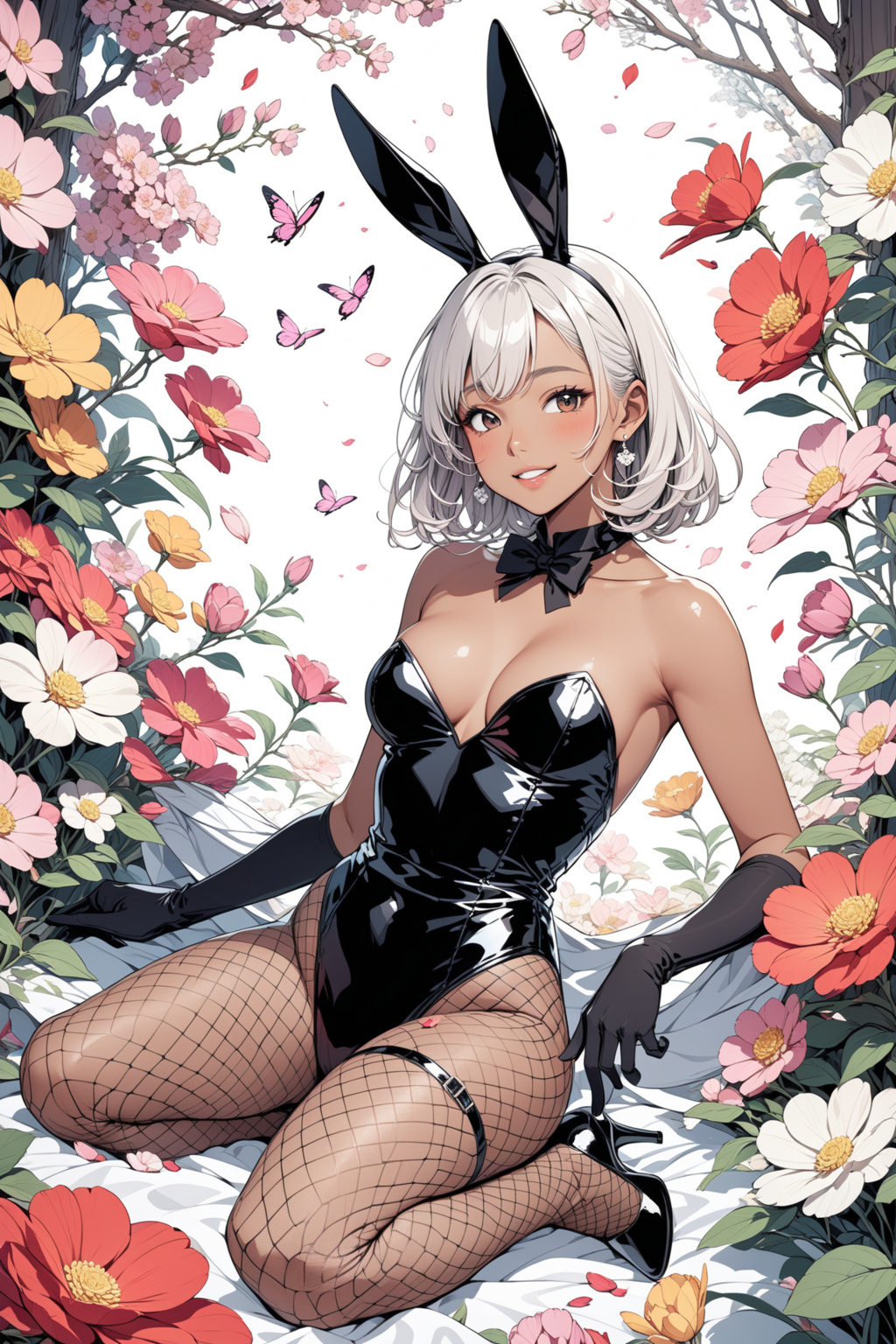 褐色バニーさん 黒
