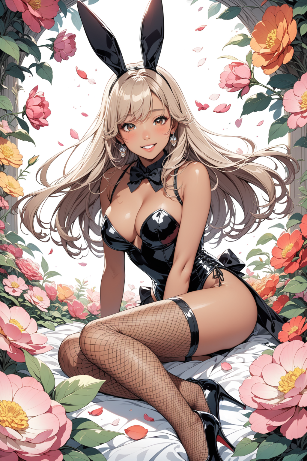 褐色バニーさん 黒