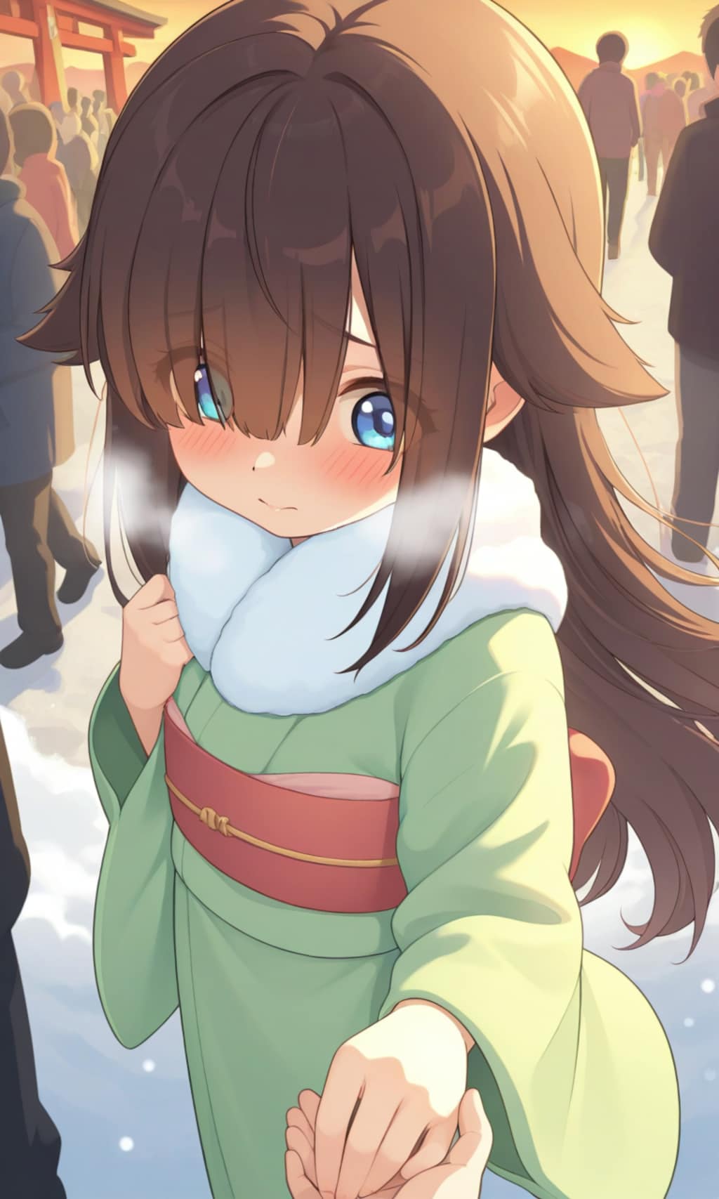 着物でドキドキ