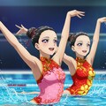 シンクロ美少女　デュエット演技⑩ 4枚目