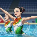 シンクロ美少女　デュエット演技⑩ 6枚目