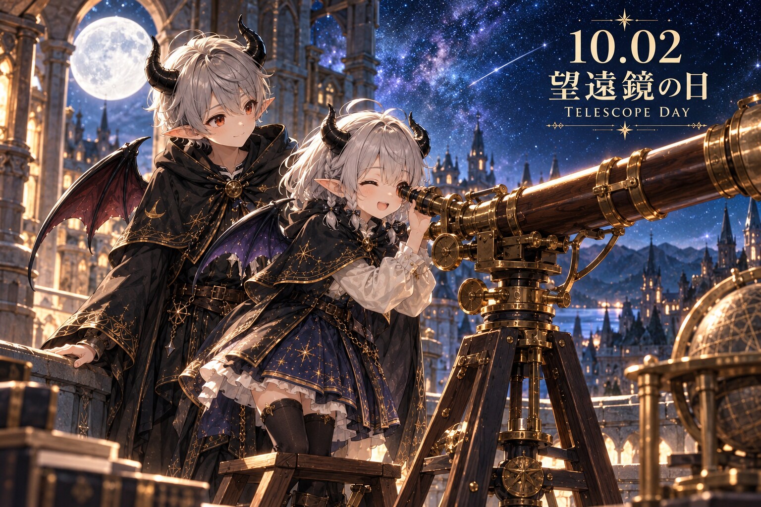 10/2 望遠鏡の日 | の人気AIイラスト・グラビア