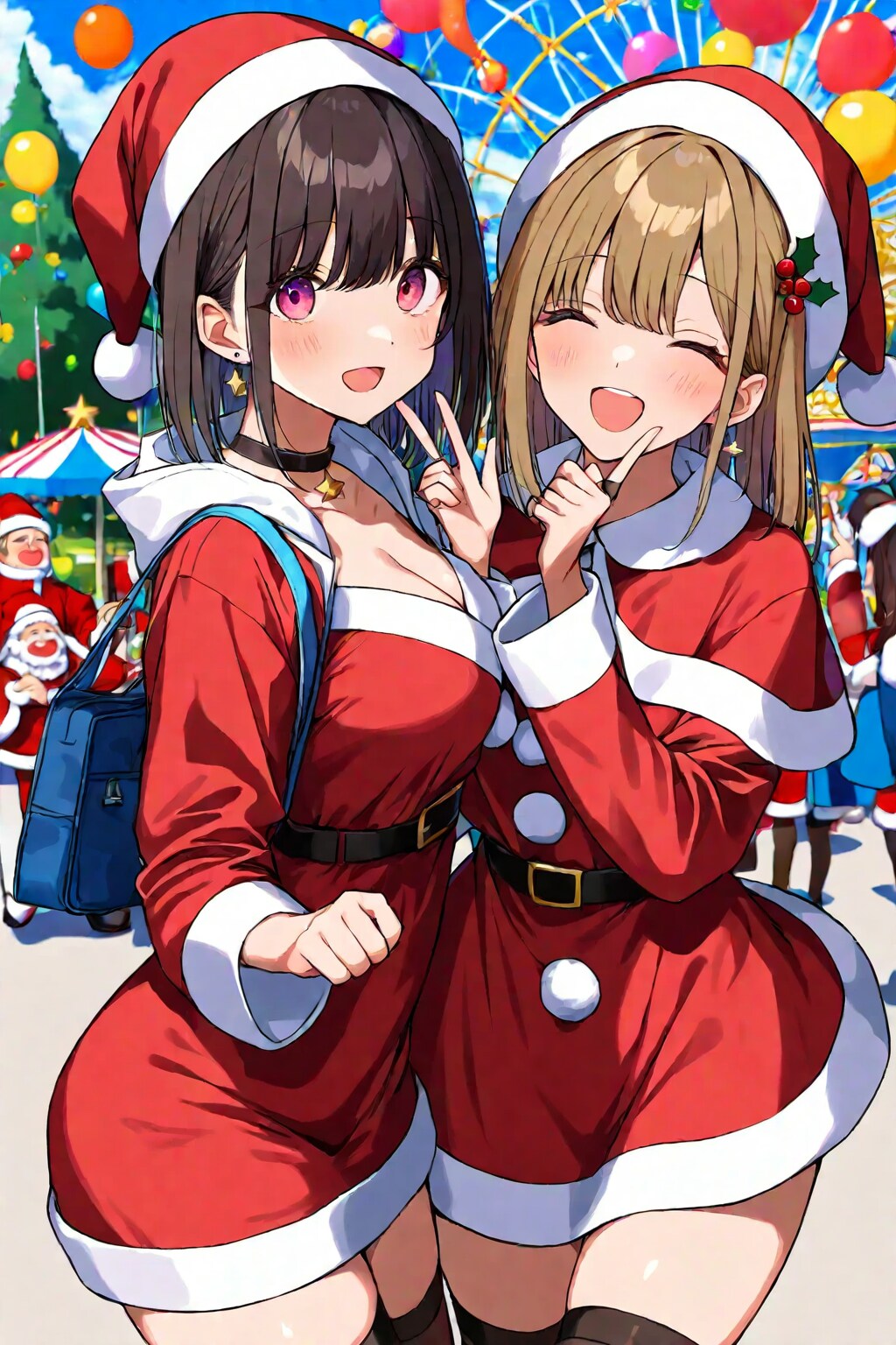 サンタのアルバイト | の人気AIイラスト・グラビア