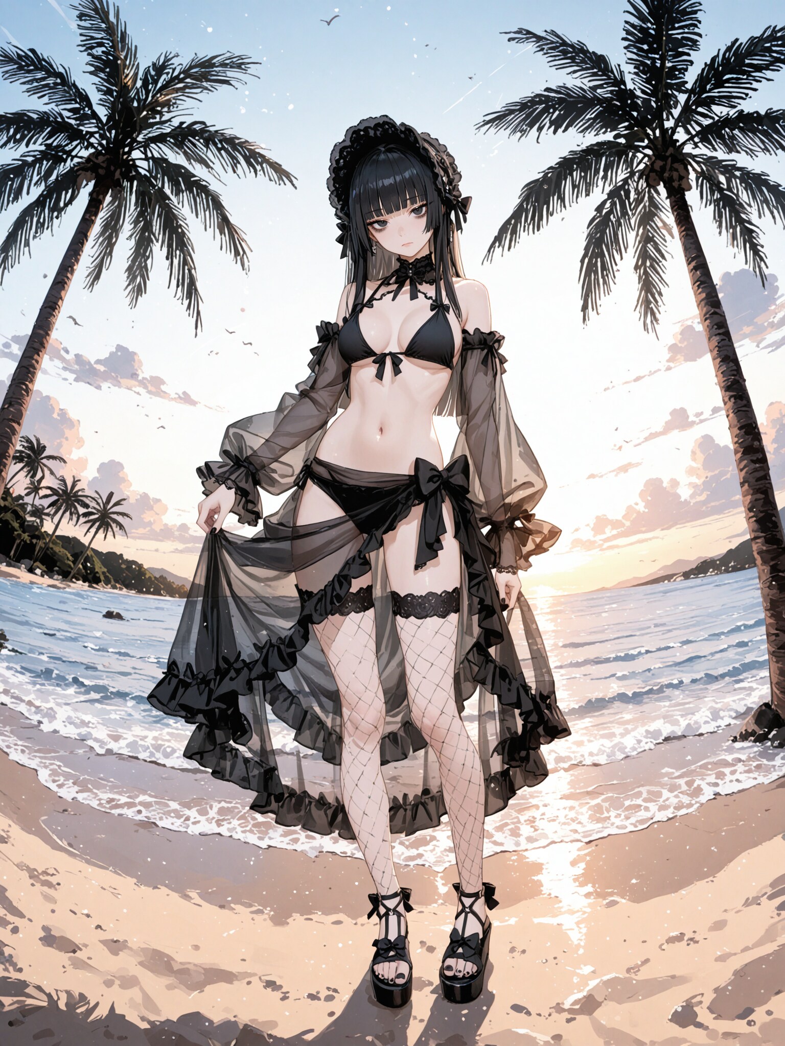 冬花さんのゴスロリビキニ