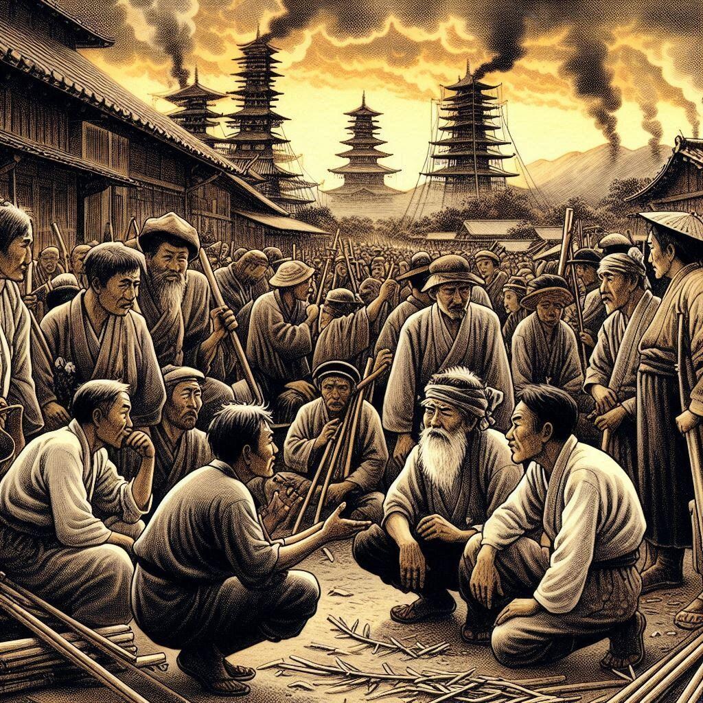 応仁の乱発生時の農民の反応