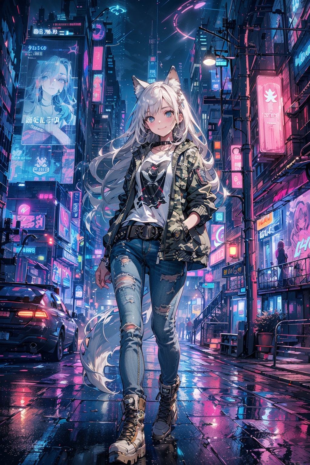 night neon wolf🐺✨