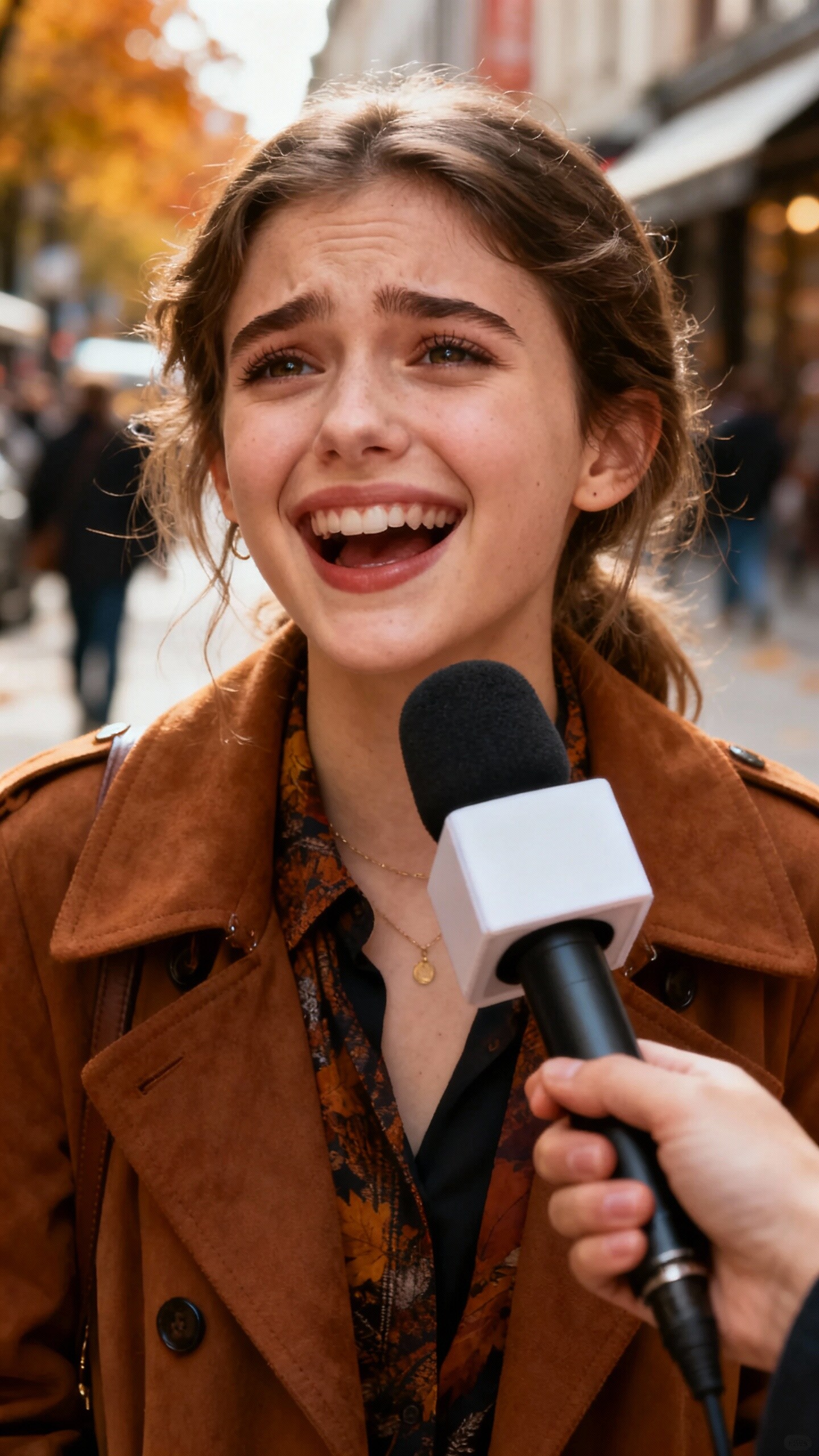 [インタビュー答えた]テレビに映って大歓喜 | の人気AIイラスト・グラビア