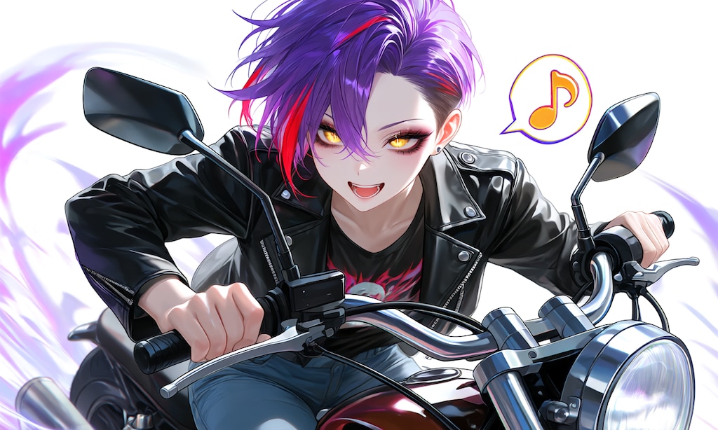 バイクで駆ってく