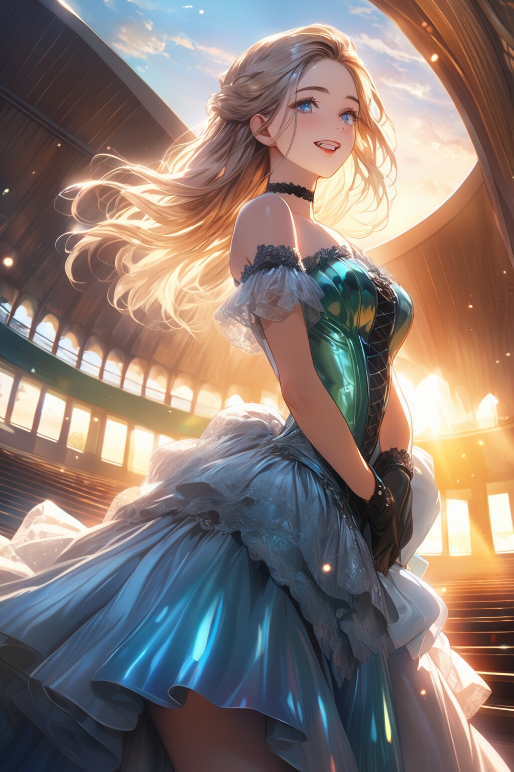 開放的なオペラハウスで歌う | の人気AIイラスト・グラビア