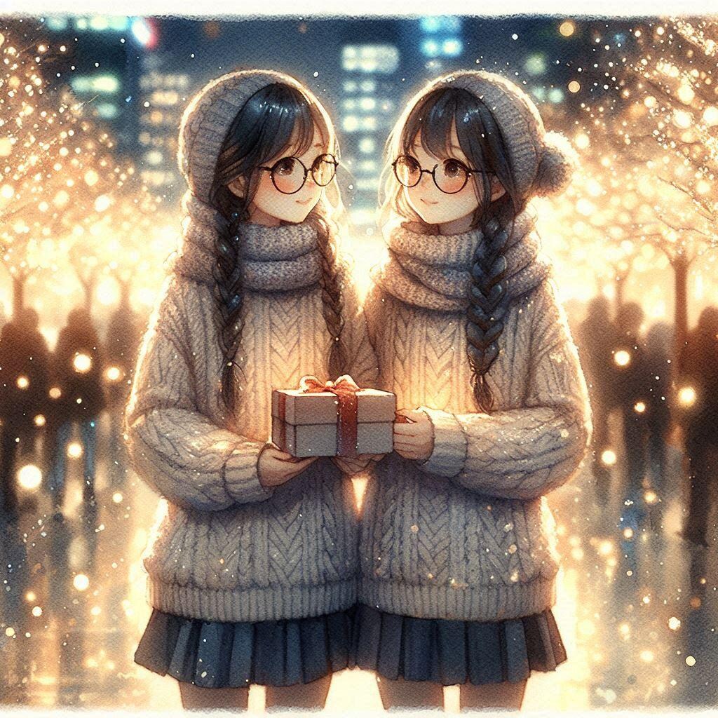 メガネ三つ編み2