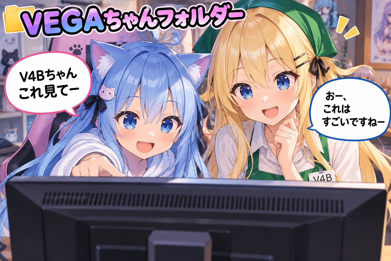 わたしとV4Bちゃん | の人気AIイラスト・グラビア