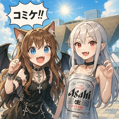 コミケに来た吸血鬼ガール