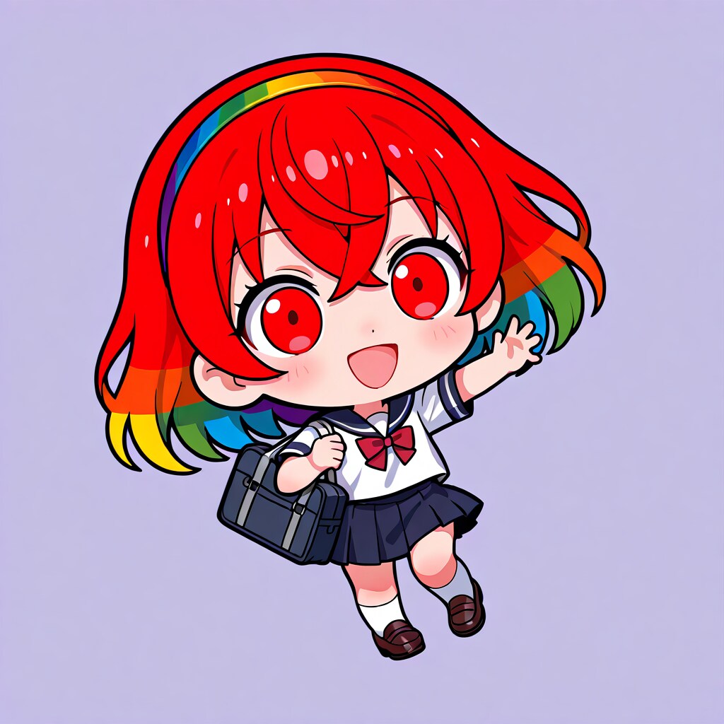虹グラヘアバンド