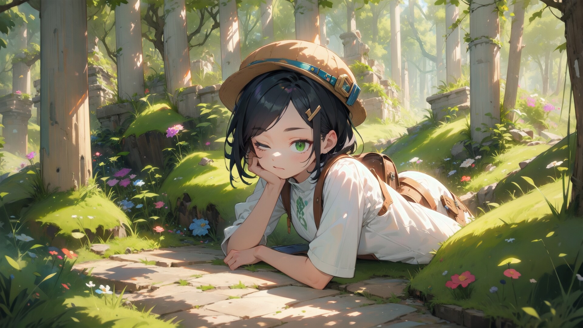 森の遺跡の探索